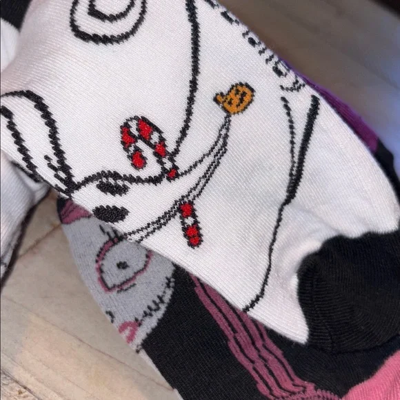 The Nightmare Before Christmas Jack Skellington Purple Low-Cut Socks - 6 Pack - Picture 5 of 10